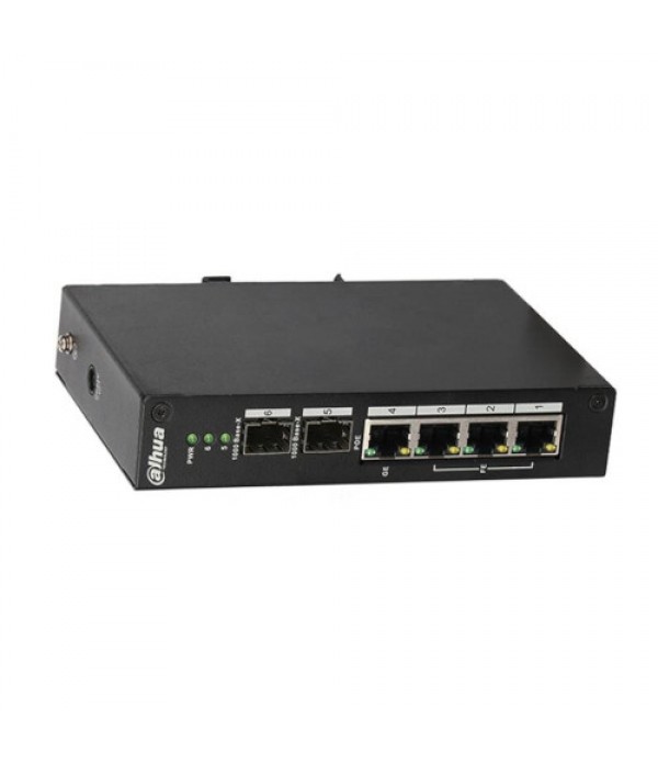 Switch cu 4 porturi POE DAHUA PFS4206-4P-120